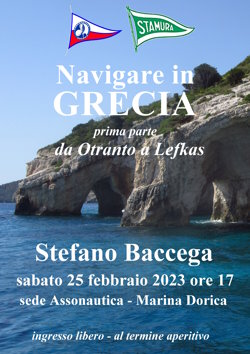 Locandina: Navigare in Grecia (prima parte, con Stefano Baccega)
