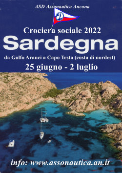Locandina corso crociera 2022 nella Sardegna nord-orientale