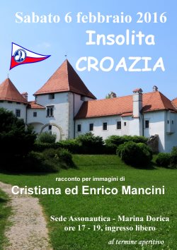 Locandina incontro su mete insolite per crociera in Croazia