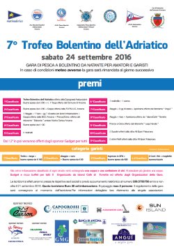 Locandina 7º Trofeo al Bolentino dell’Adriatico