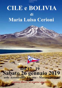 Incontro sabato in Assonautica: Cile e Bolivia con Maria Luisa Cerioni