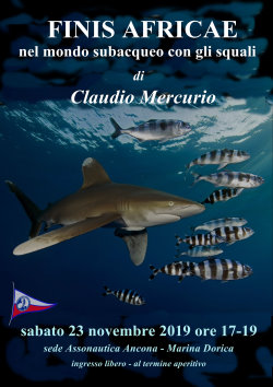 Incontro sabato in Assonautica: Squali e Finis Africae, con Claudio Mercurio