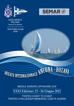 Locandina regata Middle Adriatic Offshore Cup (Ancona-Bozava)